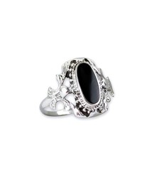 Ring mit Ornament und Onyx - vergleichen und g&uuml;nstig kaufen